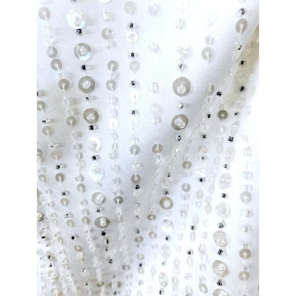 Mori Lee PURE WHITE Wedding Gown 7/8 Princess Tulle Sequins Make Baby Girl Dress - Picture 5 of 10